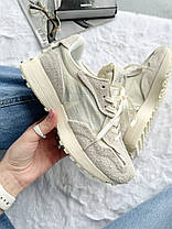 Жіночі кросівки New Balance 327 Casual Beige Взуття Нью Беланс 327 бежеві замша текстиль демісезон, фото 3