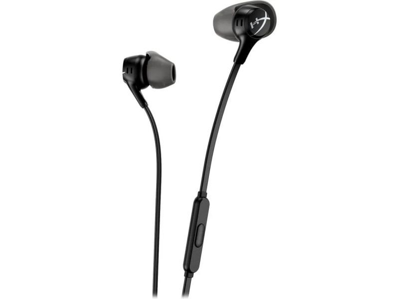 Навушники з мікрофоном HyperX Cloud Earbuds II Black (70N24AA)