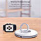 Тримач органайзер для бездротової зарядки Apple Watch Baseus Planet. White, фото 2