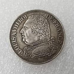 Сувенір монета 5 франк 1814, Франція Людовик XVIII