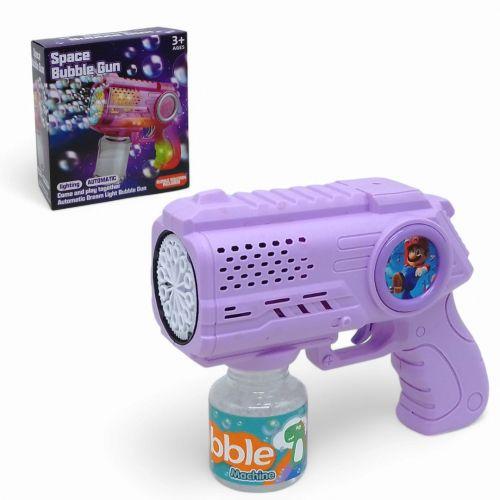 Пістолет з мильними бульбашками 3 кольори, підсвічування, автоматичний принцип, пляшечка з мильним розчином, в, фото 1