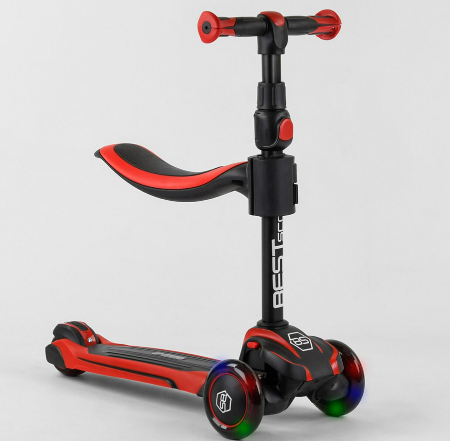 Самокат триколісний Best Scooter JS-10711 колеса світяться