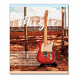 Набір шкільних зошитів А5 на 60 аркушів у лінію 4 шт., Brisk Відчуй музику, малюнок обкладинки асорті, фото 2