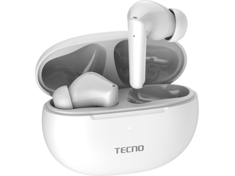 Навушники TWS (повністю бездротові) Tecno Buds 3 White (4895180788376)