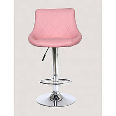 Стілець барний з регулюванням висоти хокер Bazkar HC1054 Рожевий