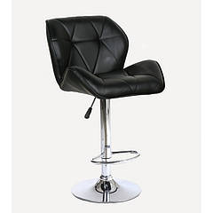 Стілець барний з регулюванням висоти хокер HC111W Чорний