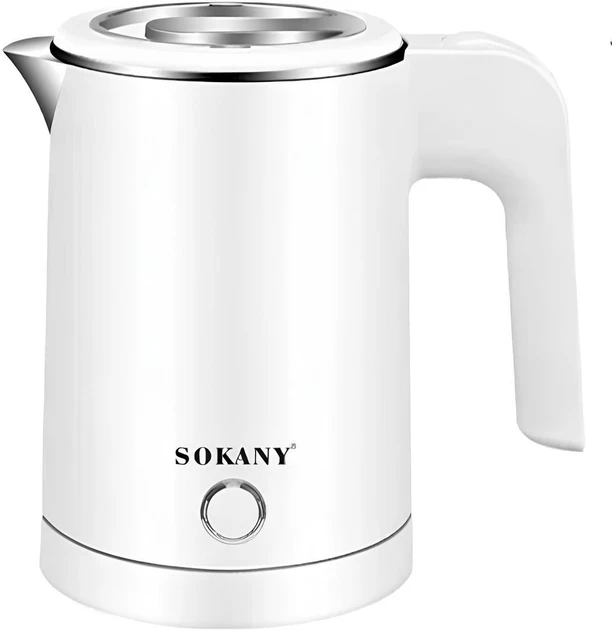 Електрочайник Sokany SK-SH-1077 мінічайник для дому Білий 0.5 л 600вт