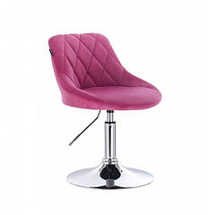 Перукарське крісло на пневматиці HR1054N малиновий