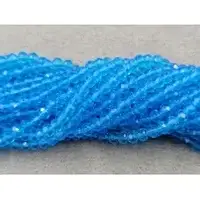 Кришталь рондель 4мм блакитний прозорий (+-120шт)