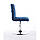 Перукарське крісло на пневматиці HR7009N синій, фото 3