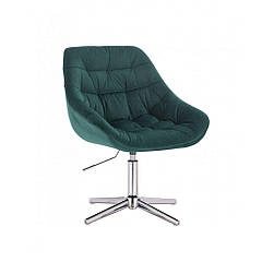 Перукарське крісло на пневматиці HR825C зелений