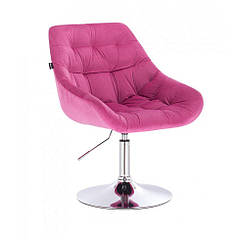 Перукарське крісло на пневматиці HR825N малинове