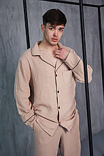 Чоловіча піжама муслінова домашній костюм р.M.L,XL,2XL, фото 3