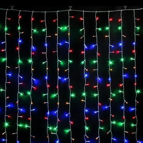 ОЧЕНКА! Гірлянда водоспад RD-7149 320-400 LED 3х3 м Мультиколірна (Плохе паковання 2606)