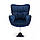 Крісло HR650N синій велюр хромована основа, фото 6
