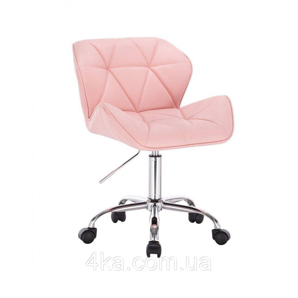 Перукарське крісло на пневматиці HC111K новий дизайн рожевий