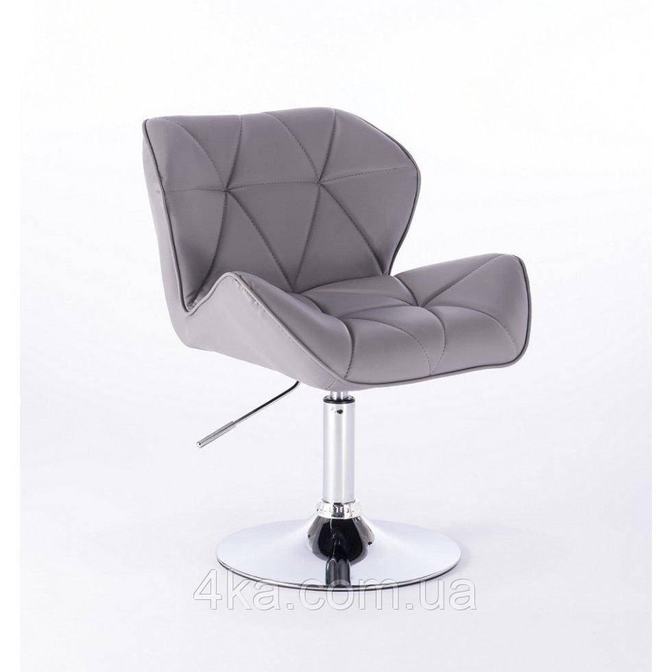 Перукарське крісло на пневматиці HC111N новий дизайн сірий