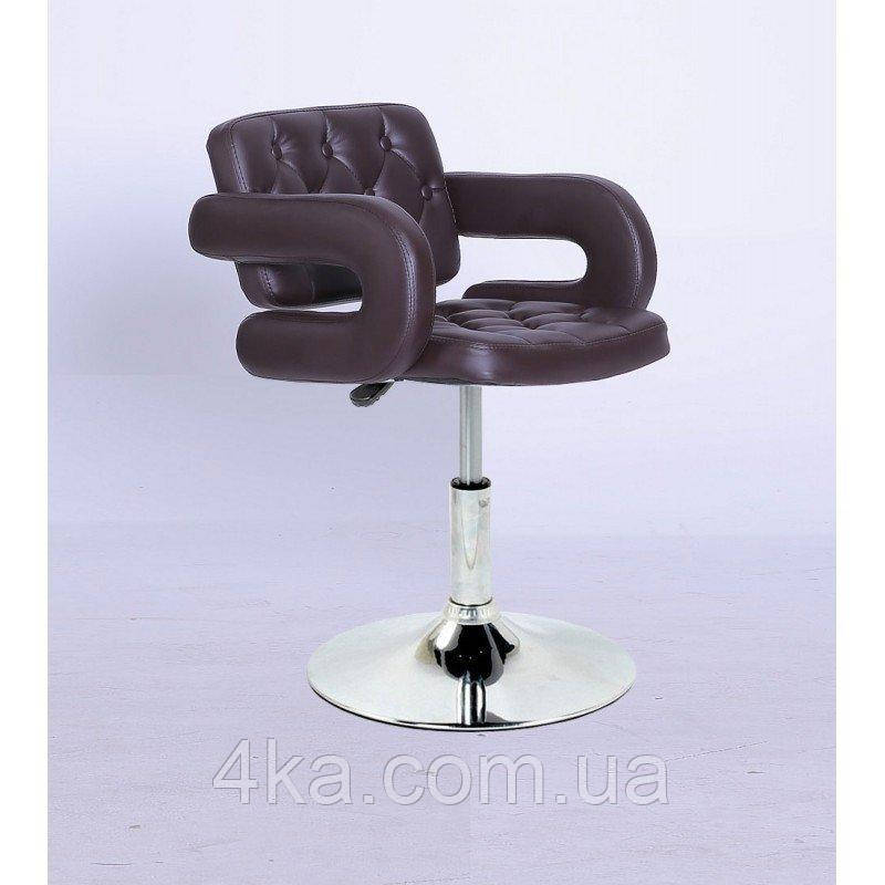 Перукарське крісло на пневматиці HC8403N коричневий, фото 1