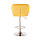 Стілець барний з регулюванням висоти хокер Hrove Form HR111W жовтий велюр хромована основа, фото 2