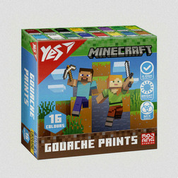 Гуаш Yes Minecraft 16 кольорів*20мл