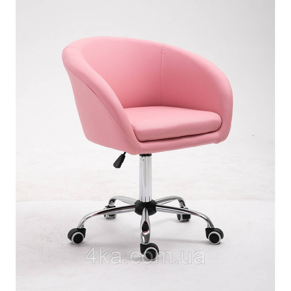 Перукарське крісло на пневматиці рожеве HC8326K