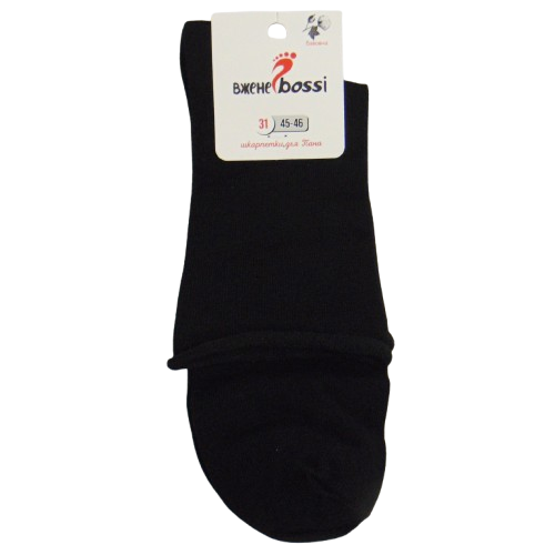 Шкарпетки без гумки Вдалі bossi 31 чорні (45-46), фото 1