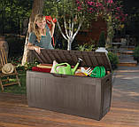 Ящик для зберігання садового інвентарю Hollywood KETER (117 × 45 × 57 см, коричневий), фото 2