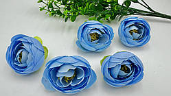 Квіти бутон Ранункулюс 4 см (ціна за 1 шт.). Колір блакитний