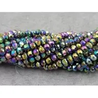 Кришталь рондель 4мм райдужний металізований (+-120шт)