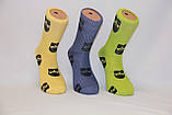 Чоловічі шкарпетки високі ТЕННІС НЛ з написами Urban socks 40-45 борода, фото 2