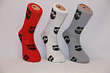 Чоловічі шкарпетки високі ТЕННІС НЛ з написами Urban socks 40-45 борода, фото 3