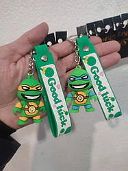 Брелок із тримачем Черепашка Ніндзя, гумовий