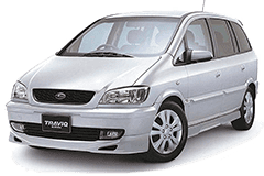 Хром накладки на пороги для Subaru Traviq (Xm) 2001-2004