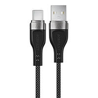 Кабель ACEFAST C11-04 USB to Type-C 3A, 1.2m,  nylon + PVC, zinc connectors, Black