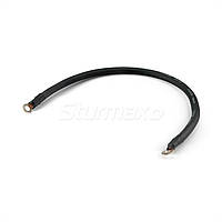 Кабель мідний для з’єднання АКБ 50 см 25мм² M8 чорний Sturmax BCM-B2550