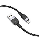 Кабель HOCO X109 Energy silicone charging data cable Micro (L=1M) Black, фото 4