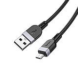Кабель HOCO X109 Energy silicone charging data cable Micro (L=1M) Black, фото 5