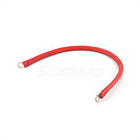 Кабель мідний для з’єднання АКБ 50 см 25мм² M8 червоний Sturmax BCM-R2550