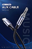 Кабель-перехiдник UGREEN AV143 Round USB-C Audio Cable 3.5mm M/M Aluminum Shell 1m (Deep Gray)(UGR-30633), фото 6