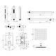 Набор 3 в 1 душова система Kroner Edelstahl Kubus-SCH082 + змішувач Edelstahl Kubus-SCH010 + змішувач, фото 3