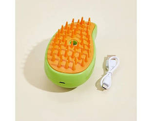 Масажна щітка з USB для вичісування шерсті у тварин Pet Brush