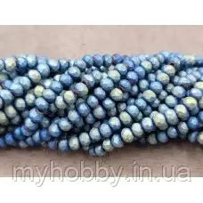 Кришталь 4мм зелений матовий металік (+-120шт)