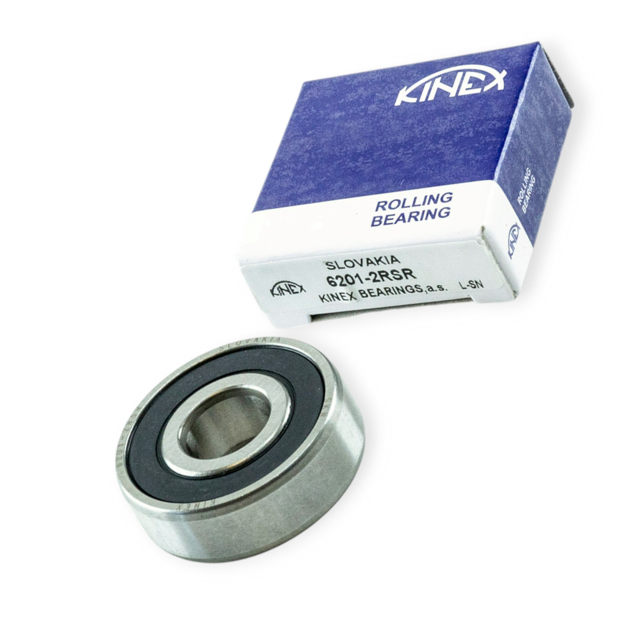 Підшипник генератора 2101-2109, 2121 з боку випрямляча малий (12*32*10) (180201) (6201) KINEX, фото 1