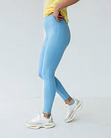 Базові жіночі лосини з високою посадкою, еластичні легінси на гумці, зручні трикотажні штани