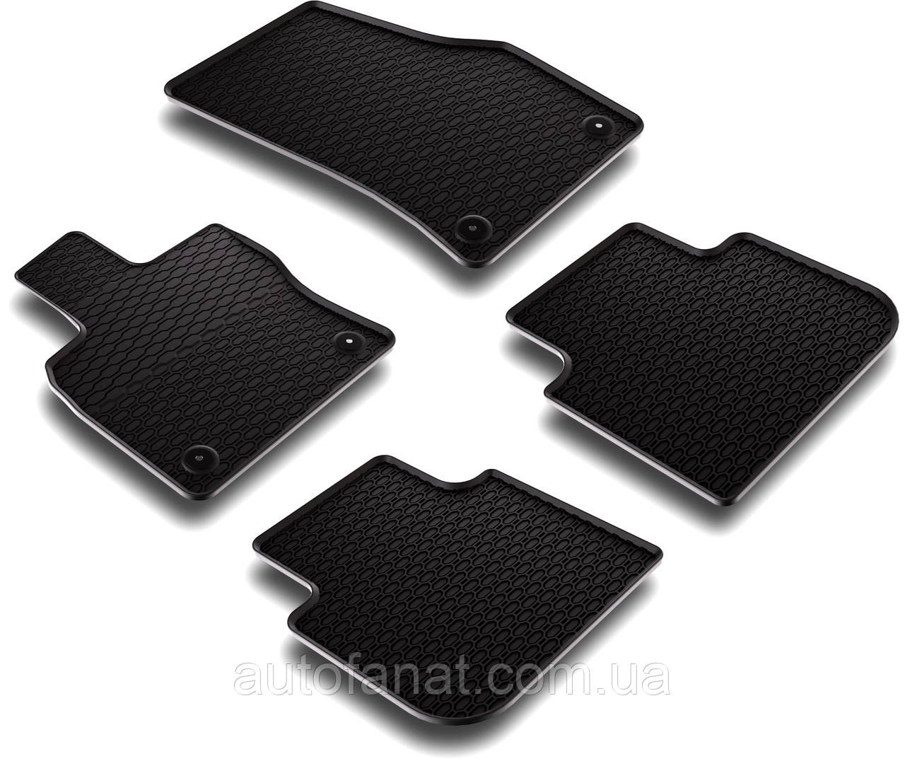 Килимки Skoda Karoq 2017-, Cupra Ateca 2018-, Seat Ateca 2016-, в салон гумові 4шт. Geyer & Hosaja Польща (893/4C)