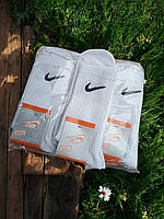 12 пар в упаковці, шкарпетки NIKE високі білі 41-44 р.
