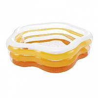 Басейн надувний 56495 зірка з надвуним дном, "Літні фарби" Іntex, об'єм 460 л, розмір 185-180-53см, фото 3