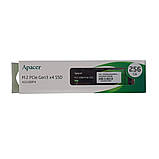 Накопичувач SSD M.2 Apacer AS2280P4 256GB 2280 PCIe 3.0x4 NVMe 3D TLC Read/Write: 2100/1300 MB/sec, фото 3