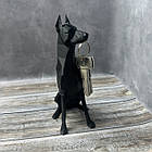 Магнітний тримач для ключів Доберман лоу полі Ключниця Чорний, фото 4