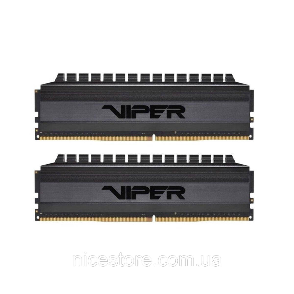 Оперативна пам'ять DDR4 Patriot Viper BLACKOUT 16GB (Kit of 2x8192) 3600MHz CL18 DIMM